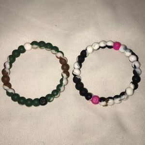 2 lokai braclets